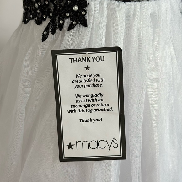 Blondie Nites Black/White sparkle tulle babydoll special occasion dress - Picture 3 of 7